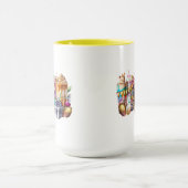 Mug Boissons de café chic Bunny de Pâques (Centre)