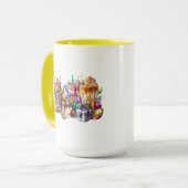 Mug Boissons de café chic Bunny de Pâques (Devant gauche)