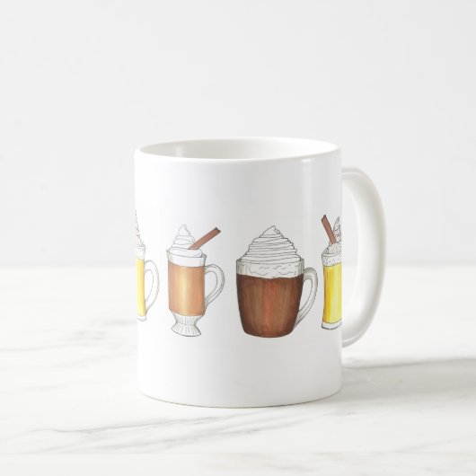 Mug Boissons de vacances Oeuf Nog rhum beurre cacao ch (Devant droit)