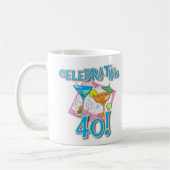 Mug Boissons tropicales célébrant 40 (Gauche)