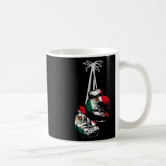 Mug Boîte à Drapeau Mexicaine Gants de boxe Boxe (Droite)