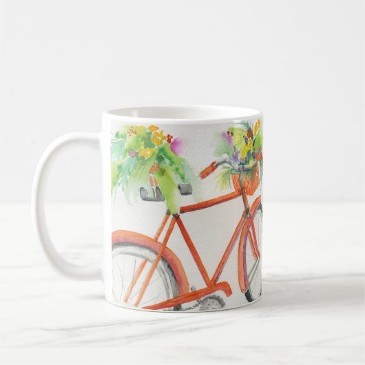 Mug Boîte à fleurs de bicyclette (Gauche)