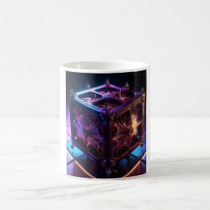 Mug Boîte à musique réfléchissante fractale Steampunk
