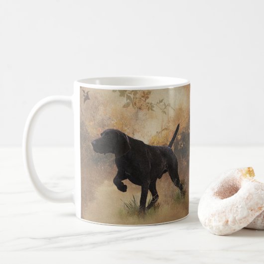 Mug Boîte-cadeau German Shorthaired Pointer prêt à cha (Avec donut)