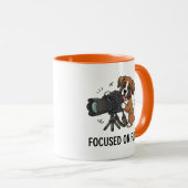 Mug Boîte créative de caméra pour chiot Boxer Orange C (Devant droit)