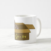 Mug Boîte de chat de Schrodinger (Devant droit)