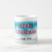 Mug Boîte de Noël Joyeuse personnalisée Amoureux des c (Centre)