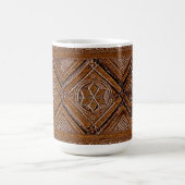 Mug Boîte en bois sculpté russe (Centre)