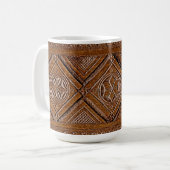 Mug Boîte en bois sculpté russe (Devant gauche)
