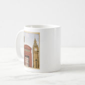 Mug Boîte téléphonique et tour de Big Ben (Devant gauche)