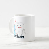 Mug Boîtier de fleur dentaire mignon (Devant gauche)