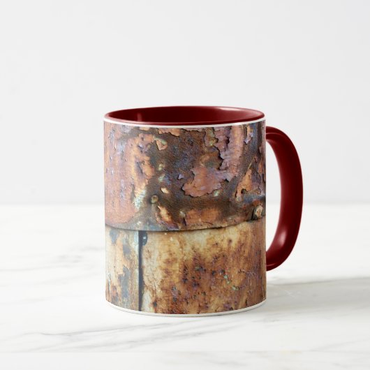 Mug Boîtier métallique rouillé Vieux bâtiment industri (Devant droit)