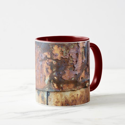 Mug Boîtier métallique rouillé Vieux bâtiment industri (Devant droit)