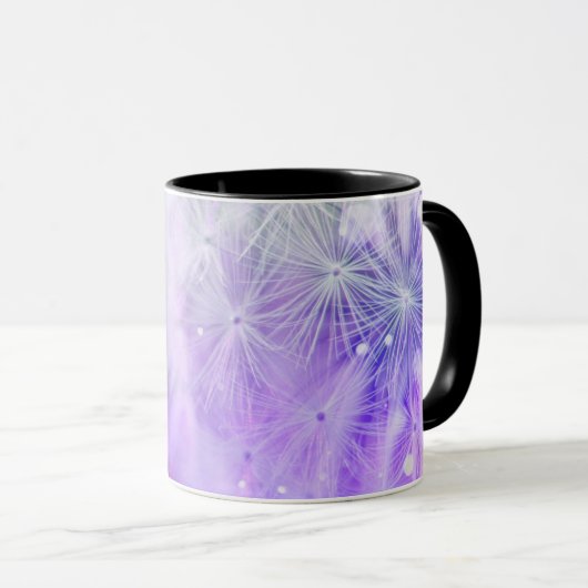 Mug Bokeh Dandelion - Purple  (Devant droit)