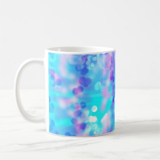 Mug Bokeh Violet Et Bleu 7518 (Gauche)