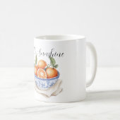 Mug Bol d'oranges Eté sicilien Bonjour Soleil (Devant droit)