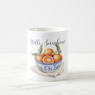 Mug Bol d'oranges Eté sicilien Bonjour Soleil