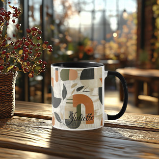 Mug Bold Abstract - Personalized Rustic Earthy