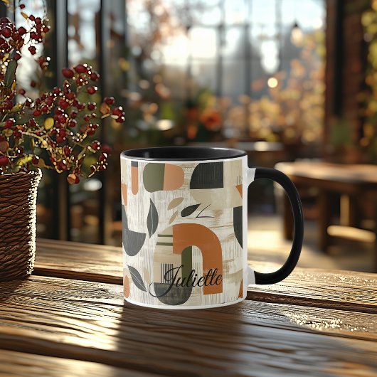 Mug Bold Abstract - Personalized Rustic Earthy