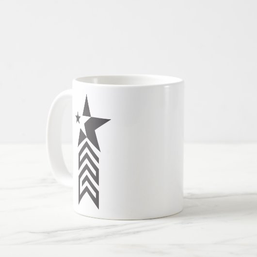 Mug Bold Black Geometric Star (Devant gauche)