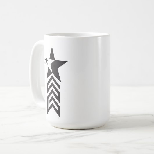 Mug Bold Black Geometric Star (Devant gauche)