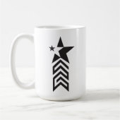 Mug Bold Black Geometric Star (Gauche)