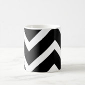 Mug Bold Black White Chevron Geometric Pattern (Centre)
