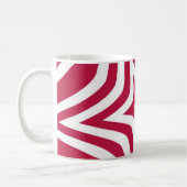 Mug Bold & Bright Red & White Star dans un Motif vecto (Gauche)