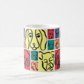 Mug Bold Color Dog Faces (Centre)