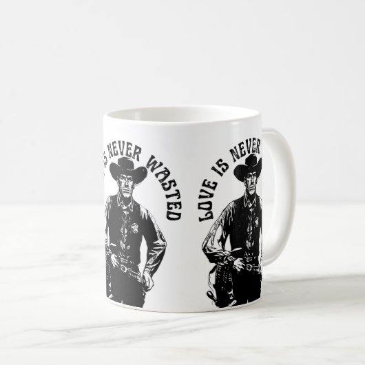 Mug Bold Cowboy Love Statement (Devant droit)