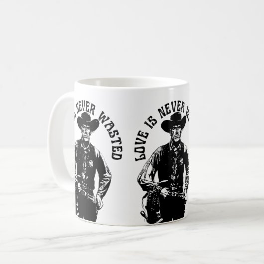 Mug Bold Cowboy Love Statement (Devant gauche)