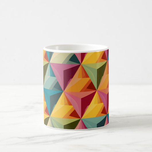 Mug Bold Geometric Triangle Pattern (Centre)