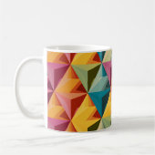 Mug Bold Geometric Triangle Pattern  (Gauche)