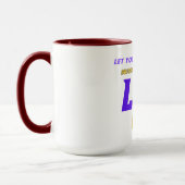 Mug Bold Grandeur | Crimson et Gold Abstrait (Gauche)