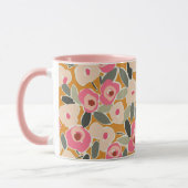 Mug Bold Inky Floral Pattern | Hand-Drawn Botanical (Gauche)