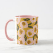 Mug Bold Inky Floral Pattern | Hand-Drawn Botanical (Gauche)
