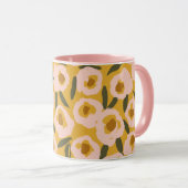 Mug Bold Inky Floral Pattern | Hand-Drawn Botanical (Devant droit)