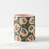 Mug Bold Inky Floral Pattern | Hand-Drawn Botanical (Centre)