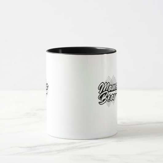 Mug Bold Mama Bear Black & White Design (Centre)