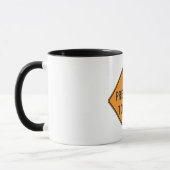 Mug Bold Orange Soyez prêt à arrêter la signalisation  (Gauche)