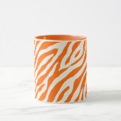 Mug Bold Orange Tiger Stripe Pattern (Centre)