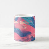 Mug 🎨 Bold Pink & Blue Abstract Pattern - Dynamic & F (Centre)