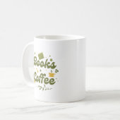Mug Bold Retro Floral Books & Coffee Book Lover (Devant gauche)