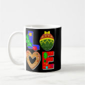 Mug Bold Retro Tygraphy Love Xmas And Cookies T Shirt  (Gauche)