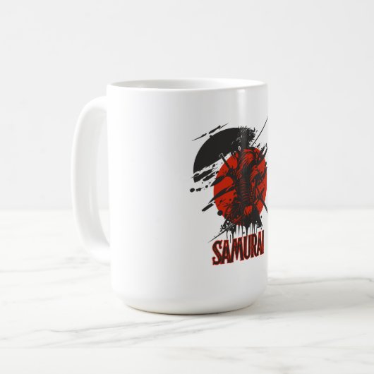 Mug Bold Samurai Warrior - Art japonais (Devant gauche)