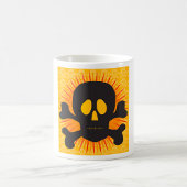 Mug Bold Skull and Crossbones with Orange Burst