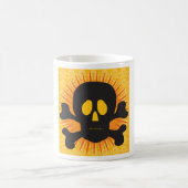 Mug Bold Skull and Crossbones with Orange Burst (Centre)