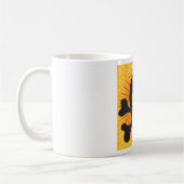 Mug Bold Skull and Crossbones with Orange Burst (Gauche)