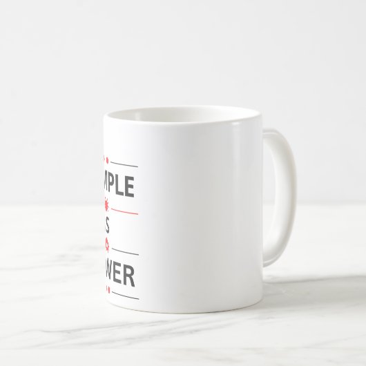 Mug Bold Typography Quote  (Devant droit)