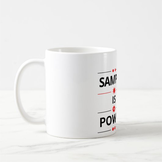 Mug Bold Typography Quote  (Gauche)